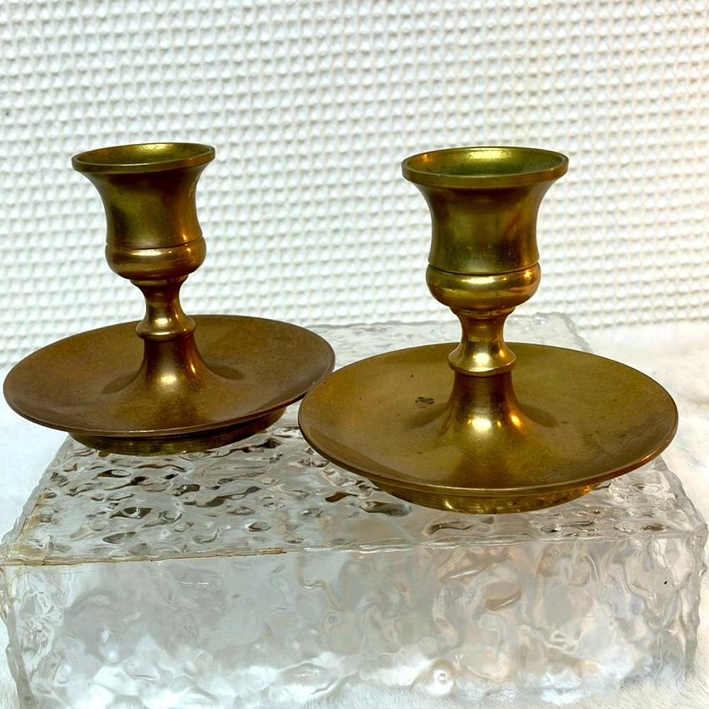Brass candle holders